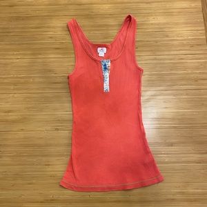 Free people tank top with chest snaps